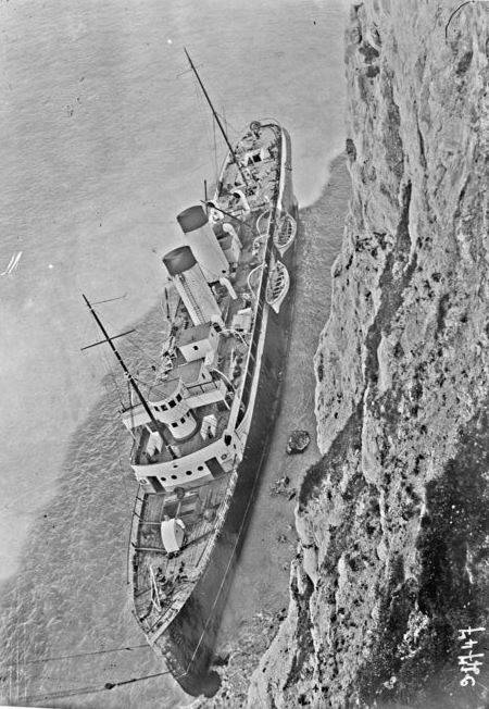 Le Newhaven s’est incliné un peu sur tribord (annexe 15)